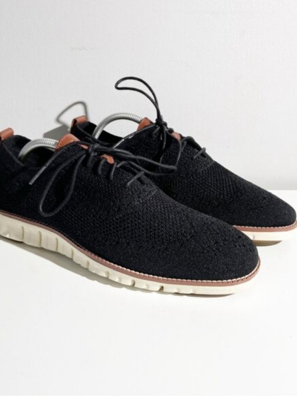 Cole Haan ZerøGrand Stitchlite Wingtip Oxford Black US 10